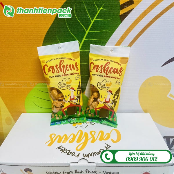 Túi đựng hạt điều dạng cuộn