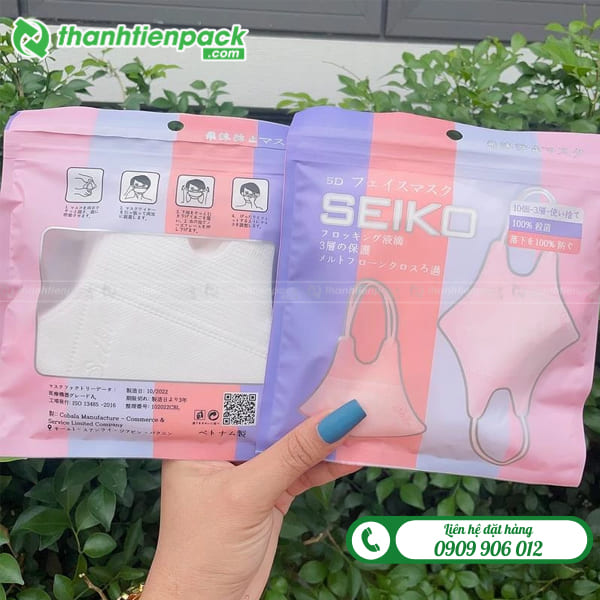 Túi đựng khẩu trang đục lỗ tròn