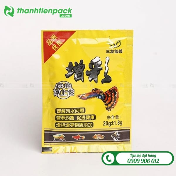 Túi ép biến đựng thức ăn cá