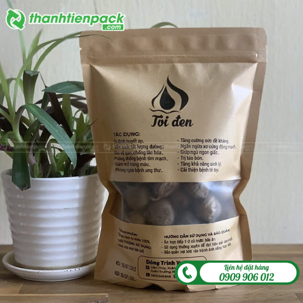 T&uacute;i giấy kraft đựng tỏi đen