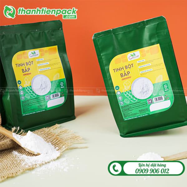 T&uacute;i zip 8 cạnh đựng bột bắp