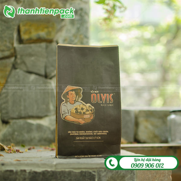 T&uacute;i zip 8 cạnh đựng tỏi đen