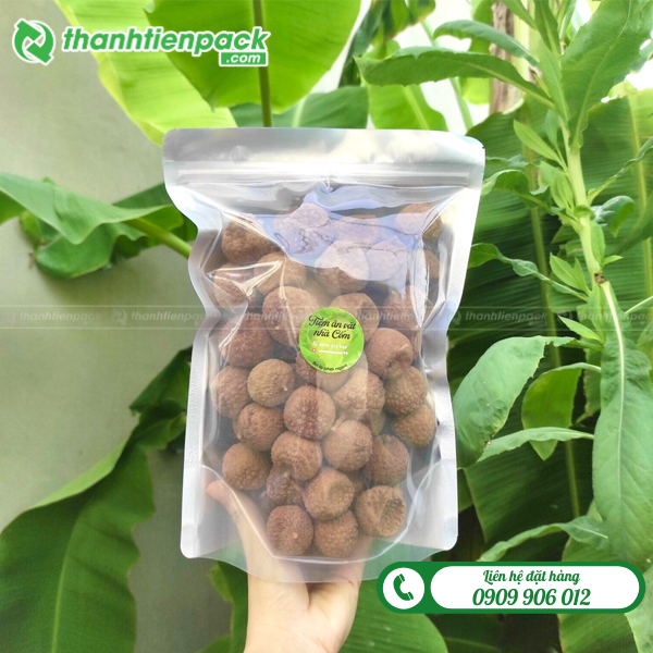 Túi zip bạc 1 mặt đựng vải sấy khô