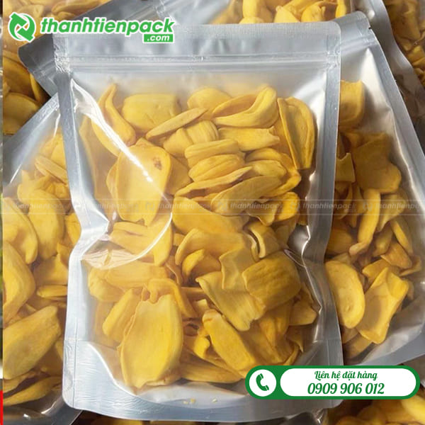 Túi zip bạc đựng mít sấy