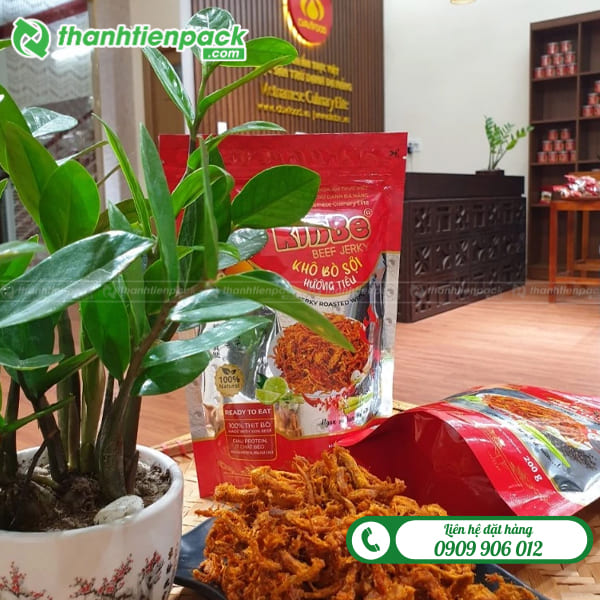 Túi zip đựng khô bò