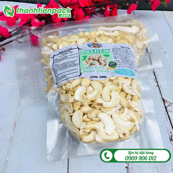 Túi zip trong đựng hạt điều