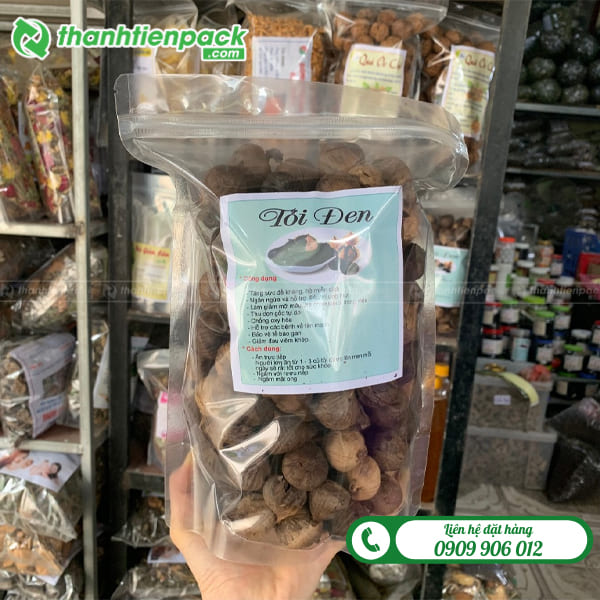 T&uacute;i zip trong đựng tỏi đen