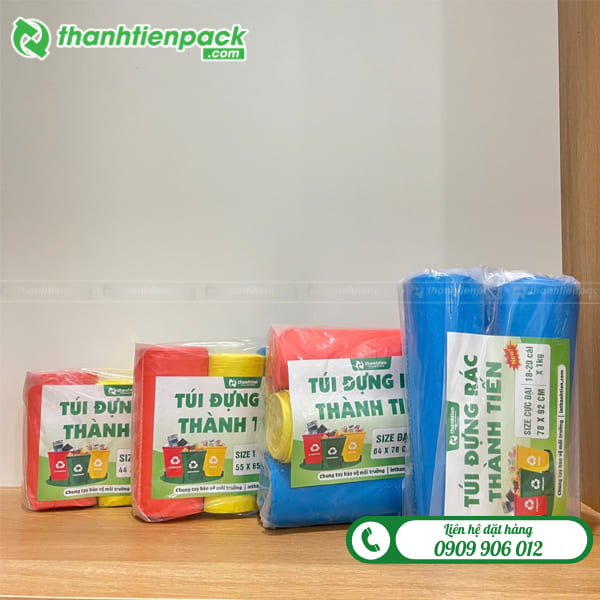 Túi đựng rác tự hủy 3 màu