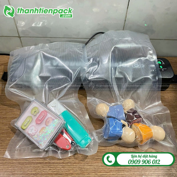 Túi hút chân không 2 mặt nhám đựng vật dụng