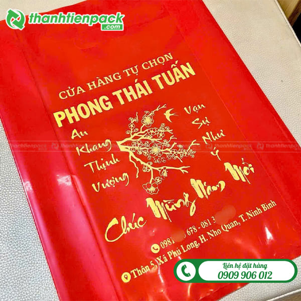 Túi ni lông đựng lịch tết