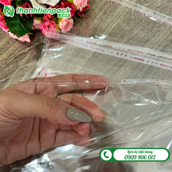 Túi PE dán miệng trong suốt