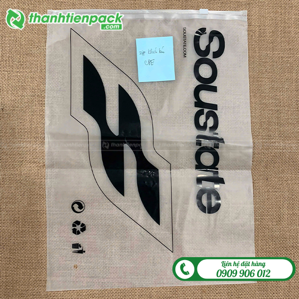 Túi zip nhựa pe trong
