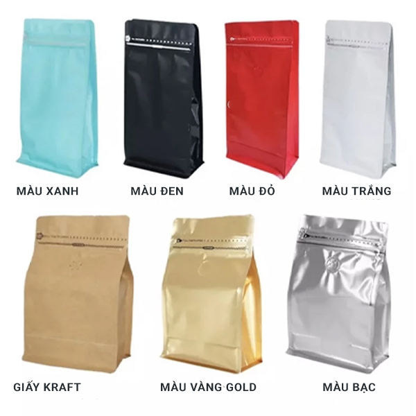 Màu sắc túi zip 8 cạnh