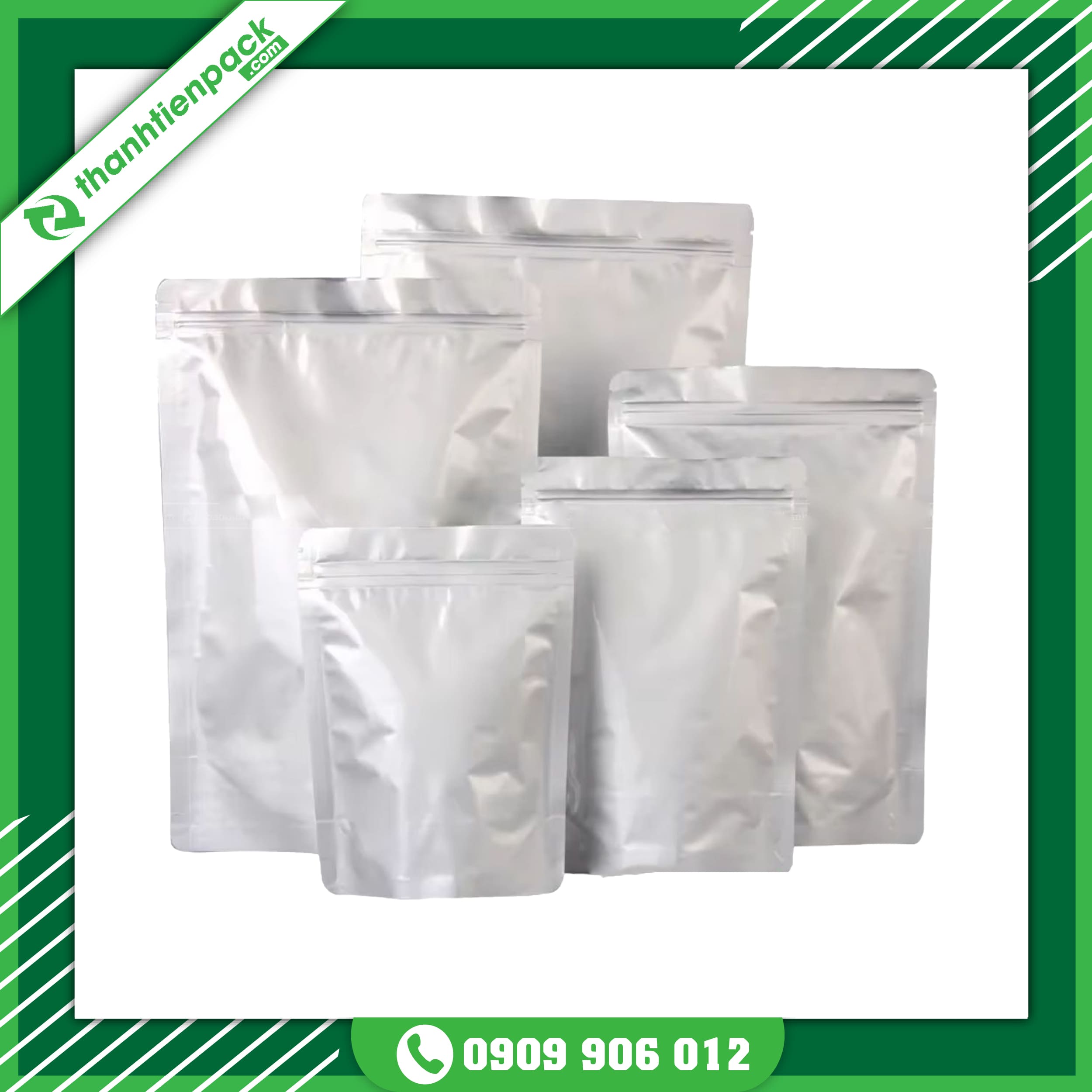Túi Zip Bạc
