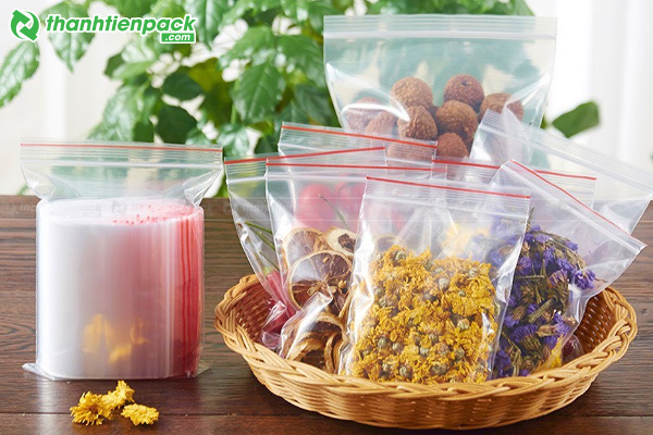 Túi zip chỉ đỏ