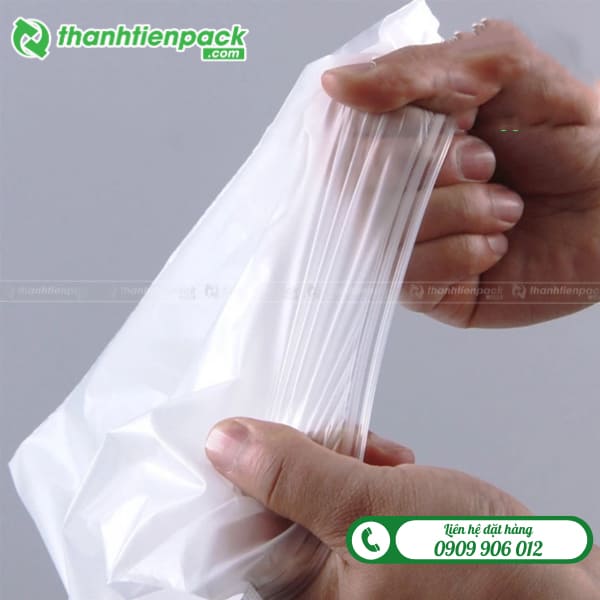 T&uacute;i zip chỉ trắng dẻo dai