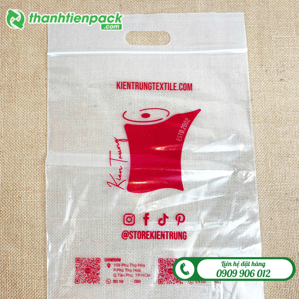 Túi zip đục lỗ hột xoài đựng quần áo