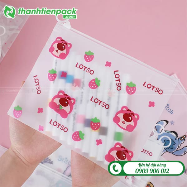 Túi zip đựng bút chì màu