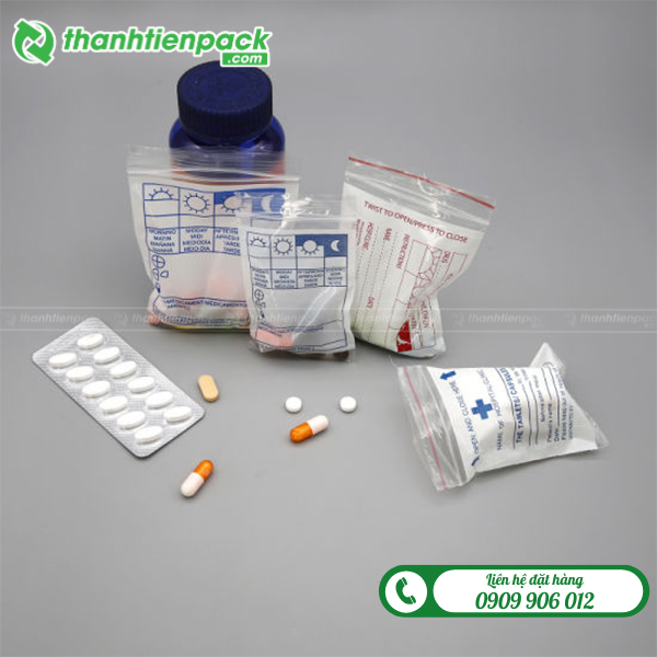 túi zip đựng thuốc tây