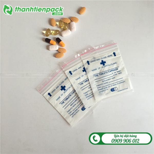 Túi zip đựng thuốc viên
