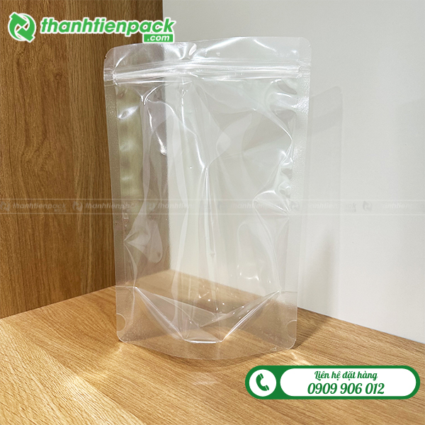 Túi zip đựng trà sữa trong suốt