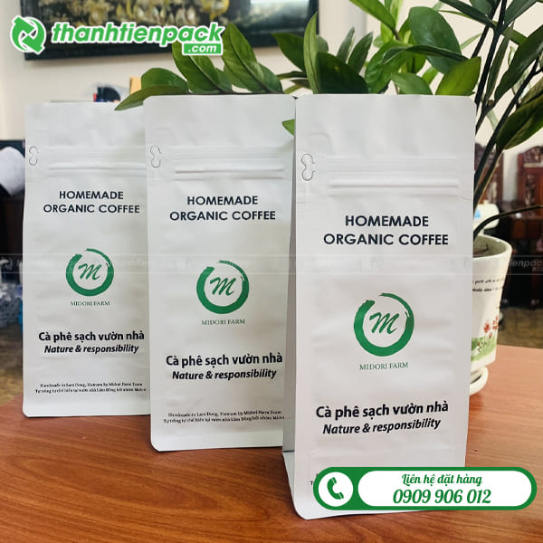 Túi zip nhôm đựng cà phê