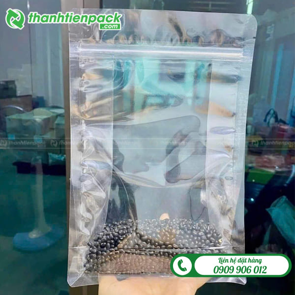 Túi zip trong suốt đựng cà phê
